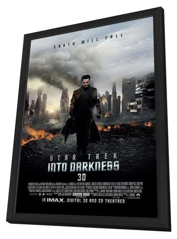 Star Trek Into Darkness 11 x 17 Movie Poster - Style B - in Deluxe Aluminum Frame