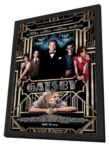 The Great Gatsby 3D 11 x 17 Movie Poster - Style A - in Deluxe Aluminum Frame