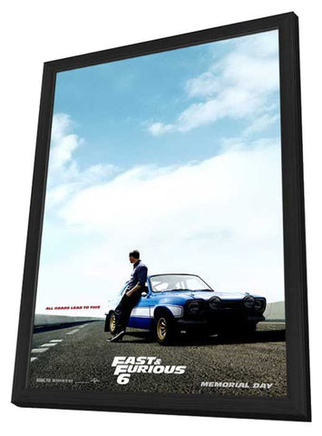 Fast & Furious 6 11 x 17 Movie Poster - Style C - in Deluxe Aluminum Frame