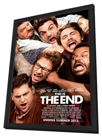 This Is the End 11 x 17 Movie Poster - Style A - in Deluxe Aluminum Frame