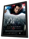 Man of Steel 11 x 17 Movie Poster - Style C - in Deluxe Aluminum Frame