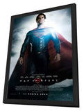 Man of Steel 11 x 17 Movie Poster - UK Style C - in Deluxe Aluminum Frame