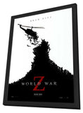 World War Z 11 x 17 Movie Poster - Style A - in Deluxe Aluminum Frame