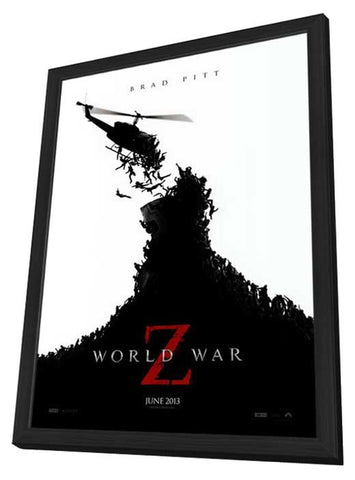 World War Z 11 x 17 Movie Poster - Style A - in Deluxe Aluminum Frame