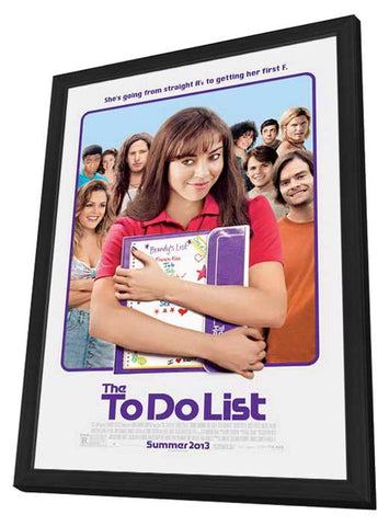 The To Do List 11 x 17 Movie Poster - Style A - in Deluxe Aluminum Frame