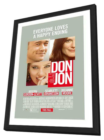 Don Jon 11 x 17 Movie Poster - Style B - in Deluxe Aluminum Frame