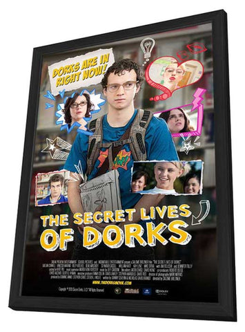 The Secret Lives of Dorks 11 x 17 Movie Poster - Style A - in Deluxe Aluminum Frame