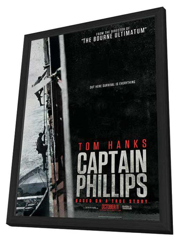 Captain Phillips 11 x 17 Movie Poster - Style A - in Deluxe Aluminum Frame