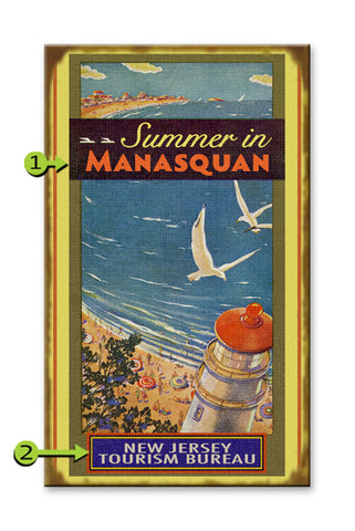 Summer in New England Wood 18x30