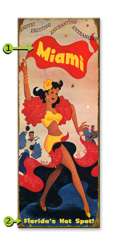 Cuban Dancer Metal 17x44