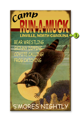 Camp Run-a-Muck Metal 23x39