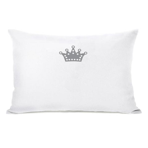 Pugness Crown Throw Pillow by Rachael Hale