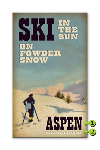 Ski in the Sun Metal 18x30
