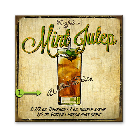 Mint Julep Metal 18x18