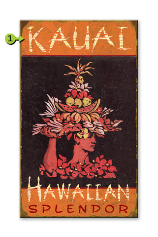 Hawaiian Splendor Wood 28x48