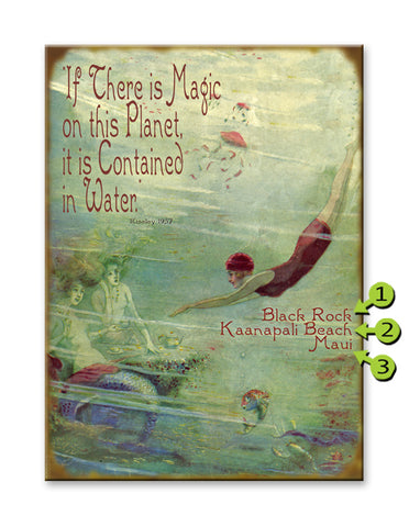 Magic on this Planet Wood 23x31