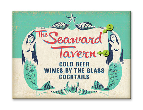 Mermaid Tavern Metal 28x38