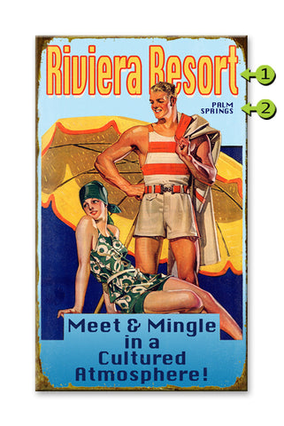 Meet and Mingle Wood 18x30