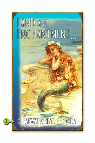 Land of Enchantment Mermaid Wood 18x30