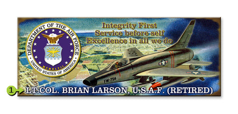 Air Force Sign Metal 17x44
