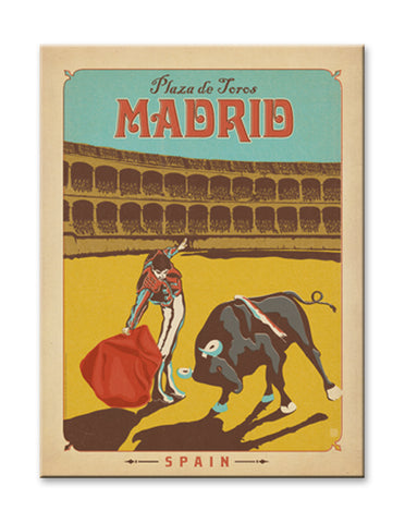 Madrid, Spain, Plaza de Toros Wood 23x31