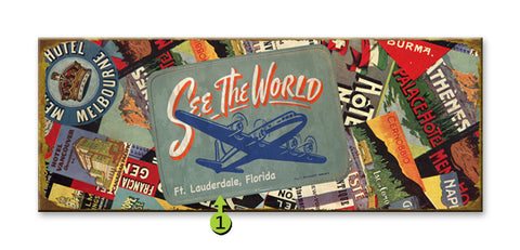See The World Metal 14x36