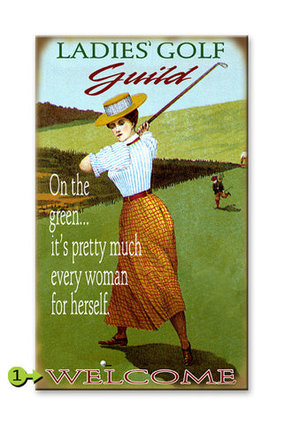 Lady's Golf Guild Wood 23x39