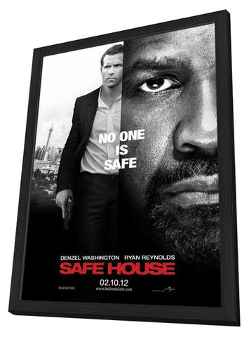 Safe House 11 x 17 Movie Poster - Style C - in Deluxe Aluminum Frame