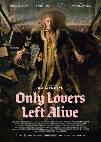 Only Lovers Left Alive 11 x 17 Movie Poster - German Style A - in Deluxe Aluminum Frame
