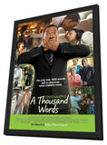 A Thousand Words 11 x 17 Movie Poster - Style B - in Deluxe Aluminum Frame
