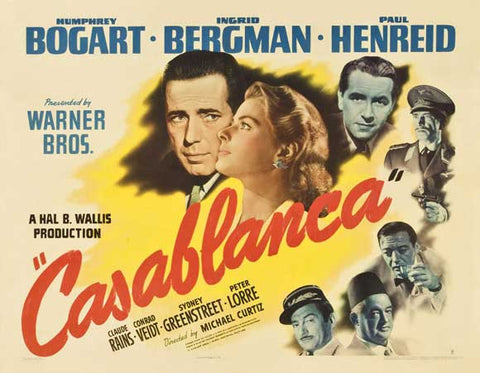 Casablanca 27 x 40 Movie Poster - Style J