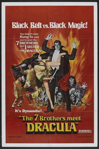 Legend of the 7 Golden Vampires 11 x 17 Movie Poster - Style B