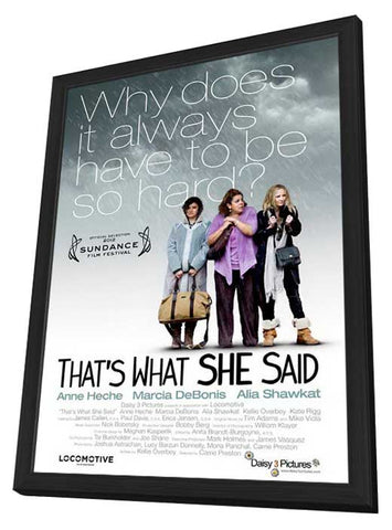 That's What She Said 11 x 17 Movie Poster - Style B - in Deluxe Aluminum Frame