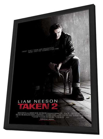 Taken 2 11 x 17 Movie Poster - Style B - in Deluxe Aluminum Frame