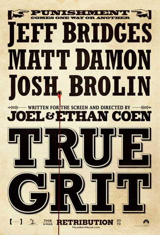 True Grit 27 x 40 Movie Poster - Style J