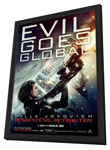 Resident Evil: Retribution 11 x 17 Movie Poster - Style D - in Deluxe Aluminum Frame