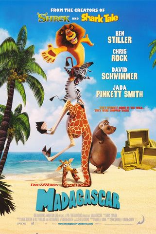 Madagascar 11 x 17 Movie Poster - Style F