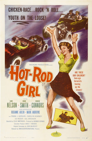 Hot Rod Girl 11 x 17 Movie Poster - Style A