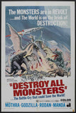 Destroy All Monsters 11 x 17 Movie Poster - Style B