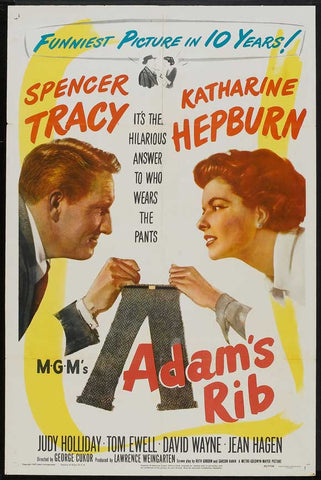 Adam's Rib 11 x 17 Movie Poster - Style B
