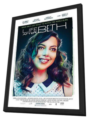 Life After Beth 11 x 17 Movie Poster - UK Style A - in Deluxe Aluminum Frame