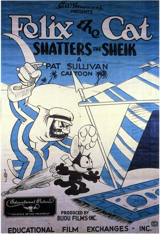 Felix the Cat Shatters the Sheik 11 x 17 Movie Poster - Style A