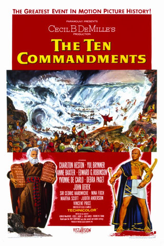 The Ten Commandments 11 x 17 Movie Poster - Style B