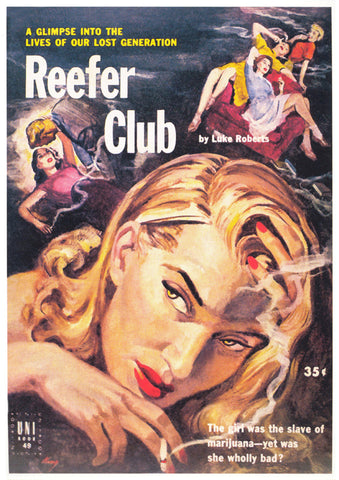 Reefer Club 11 x 17 Retro Book Cover Poster