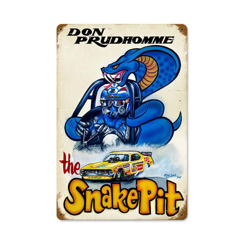 Snake Pit Metal Sign Wall Decor 12 x 18
