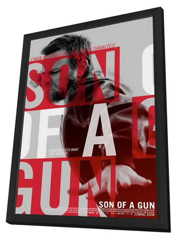 Son of a Gun 11 x 17 Movie Poster - Style A - in Deluxe Aluminum Frame