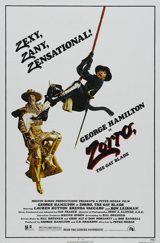 Zorro, The Gay Blade 11 x 17 Movie Poster - Style B