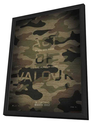 Act of Valor 11 x 17 Movie Poster - Style B - in Deluxe Aluminum Frame
