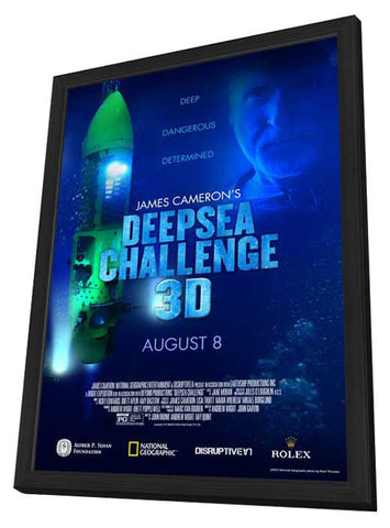 Deepsea Challenge 3D 11 x 17 Movie Poster - Style A - in Deluxe Aluminum Frame