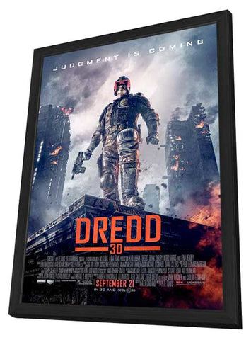 Dredd 11 x 17 Movie Poster - Style A - in Deluxe Aluminum Frame